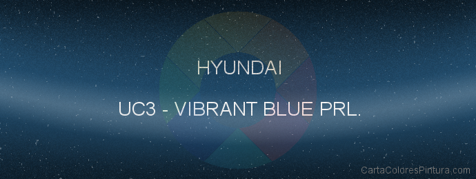 Pintura Hyundai UC3 Vibrant Blue Prl.