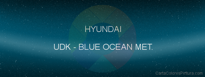 Pintura Hyundai UDK Blue Ocean Met.