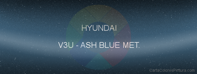 Pintura Hyundai V3U Ash Blue Met.
