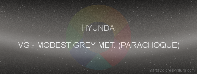Pintura Hyundai VG Modest Grey Met. (parachoque)