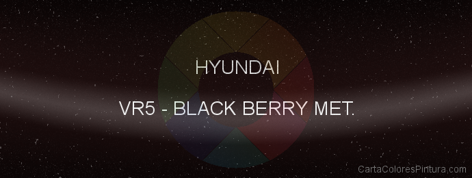 Pintura Hyundai VR5 Black Berry Met.