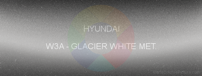Pintura Hyundai W3A Glacier White Met.