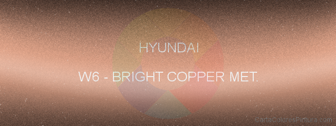 Pintura Hyundai W6 Bright Copper Met.