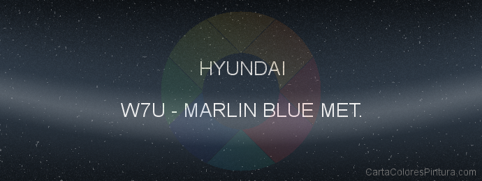 Pintura Hyundai W7U Marlin Blue Met.