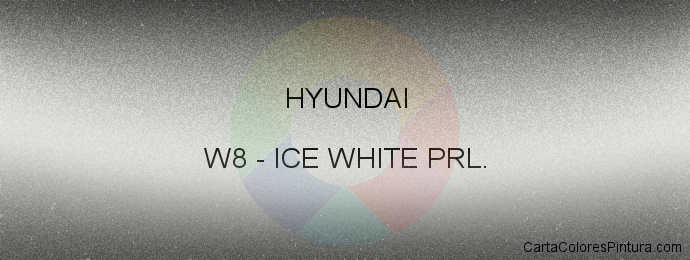 Pintura Hyundai W8 Ice White Prl.