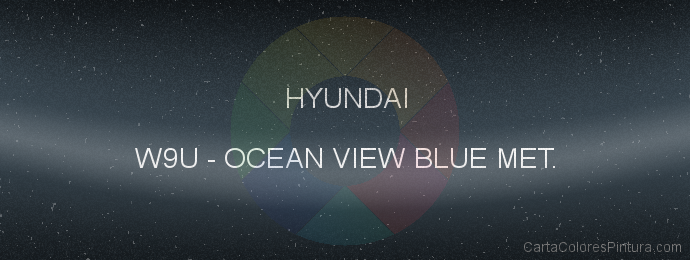 Pintura Hyundai W9U Ocean View Blue Met.