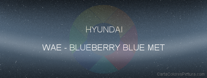 Pintura Hyundai WAE Blueberry Blue Met