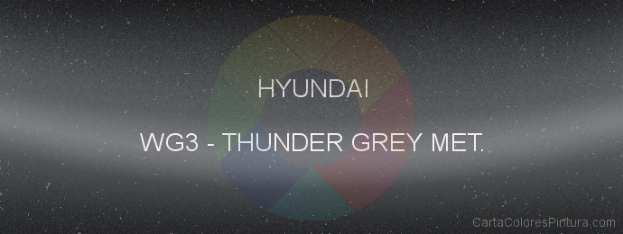 Pintura Hyundai WG3 Thunder Grey Met.
