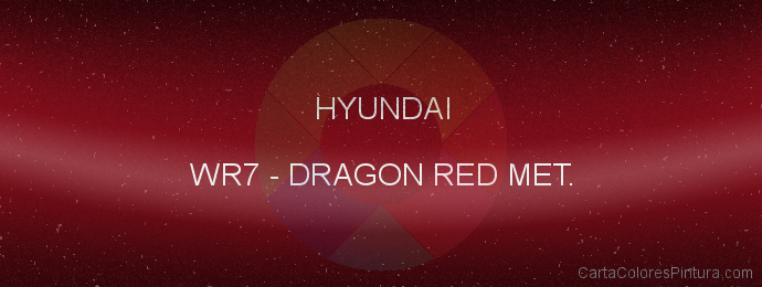 Pintura Hyundai WR7 Dragon Red Met.