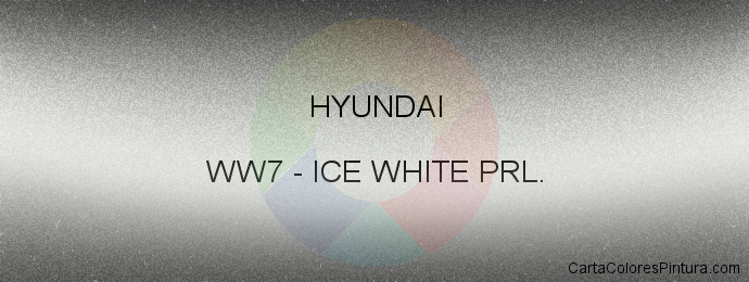 Pintura Hyundai WW7 Ice White Prl.