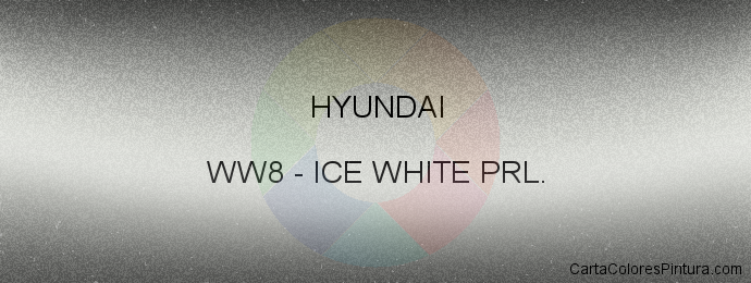 Pintura Hyundai WW8 Ice White Prl.
