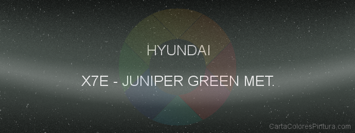 Pintura Hyundai X7E Juniper Green Met.