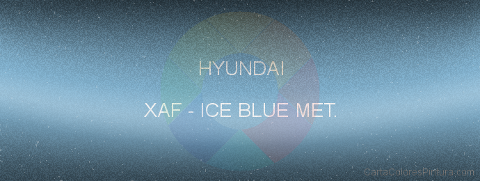 Pintura Hyundai XAF Ice Blue Met.