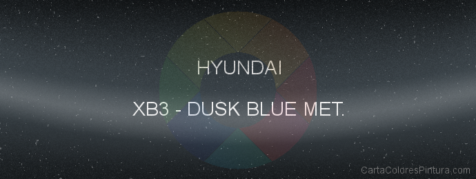 Pintura Hyundai XB3 Dusk Blue Met.