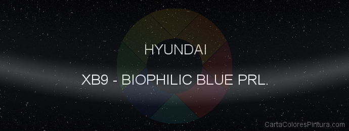 Pintura Hyundai XB9 Biophilic Blue Prl.