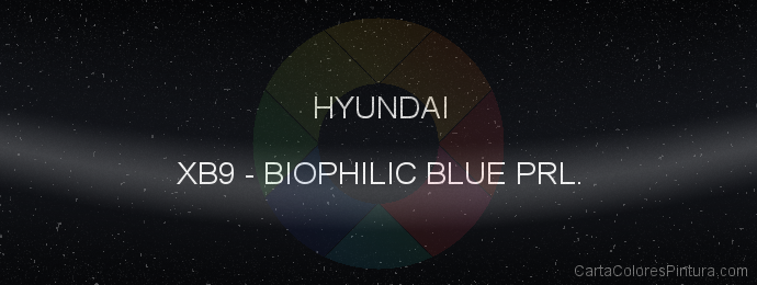 Pintura Hyundai XB9 Biophilic Blue Prl.