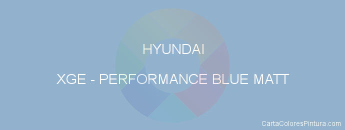 Pintura Hyundai XGE Performance Blue Matt