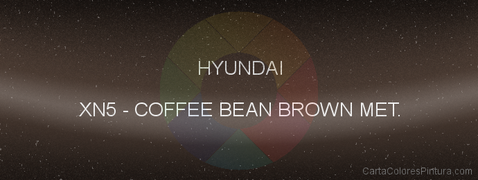 Pintura Hyundai XN5 Coffee Bean Brown Met.
