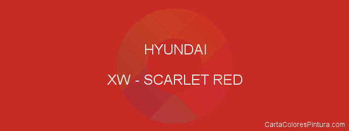 Pintura Hyundai XW Scarlet Red
