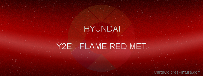 Pintura Hyundai Y2E Flame Red Met.