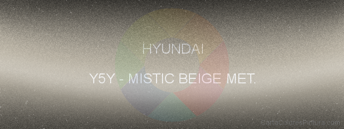 Pintura Hyundai Y5Y Mistic Beige Met.