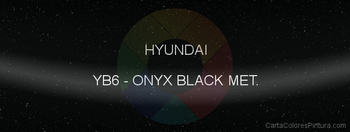 Pintura Hyundai YB6 Onyx Black Met.