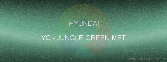 Pintura Hyundai YC Jungle Green Met.