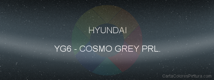 Pintura Hyundai YG6 Cosmo Grey Prl.