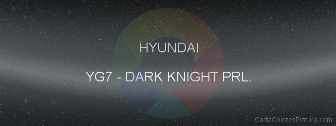 Pintura Hyundai YG7 Dark Knight Prl.