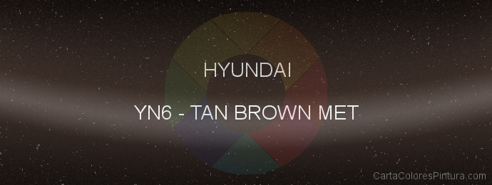 Pintura Hyundai YN6 Tan Brown Met