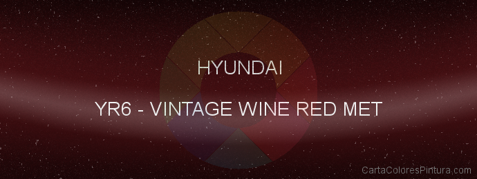 Pintura Hyundai YR6 Vintage Wine Red Met