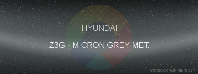 Pintura Hyundai Z3G Micron Grey Met.