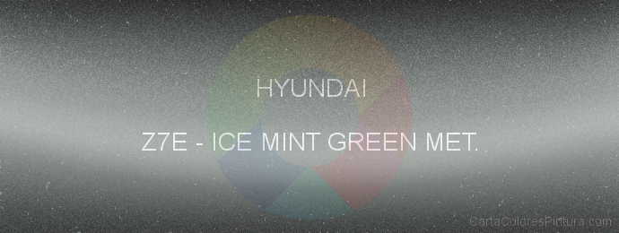 Pintura Hyundai Z7E Ice Mint Green Met.