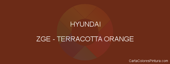 Pintura Hyundai ZGE Terracotta Orange