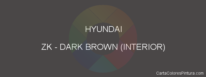 Pintura Hyundai ZK Dark Brown (interior)