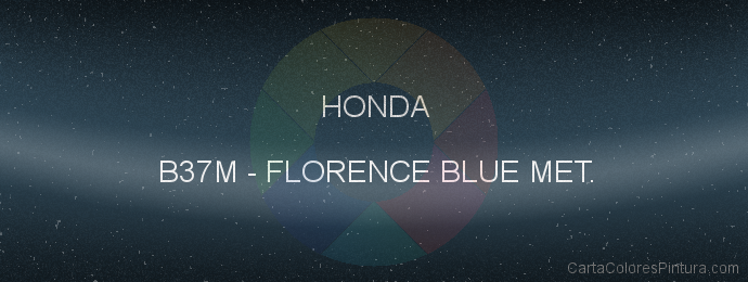 Pintura Honda B37M Florence Blue Met.