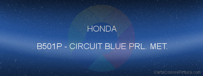 Pintura Honda B501P Circuit Blue Prl. Met.