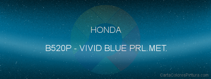 Pintura Honda B520P Vivid Blue Prl.met.