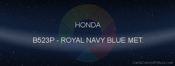 Pintura Honda B523P Royal Navy Blue Met.