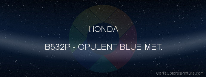 Pintura Honda B532P Opulent Blue Met.