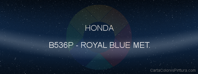Pintura Honda B536P Royal Blue Met.