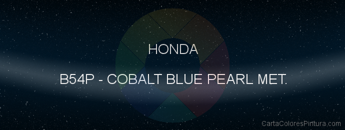 Pintura Honda B54P Cobalt Blue Pearl Met.