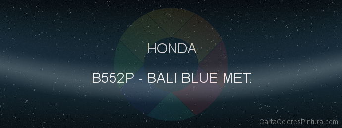 Pintura Honda B552P Bali Blue Met.