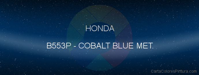 Pintura Honda B553P Cobalt Blue Met.