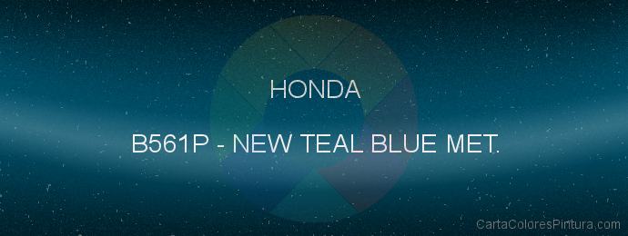 Pintura Honda B561P New Teal Blue Met.