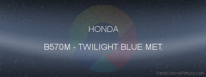 Pintura Honda B570M Twilight Blue Met.