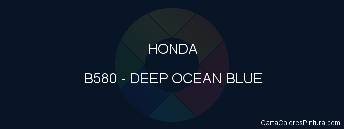 Pintura Honda B580 Deep Ocean Blue