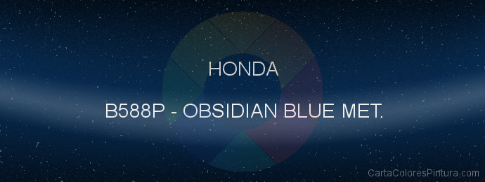 Pintura Honda B588P Obsidian Blue Met.