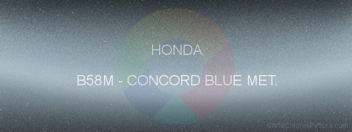 Pintura Honda B58M Concord Blue Met.
