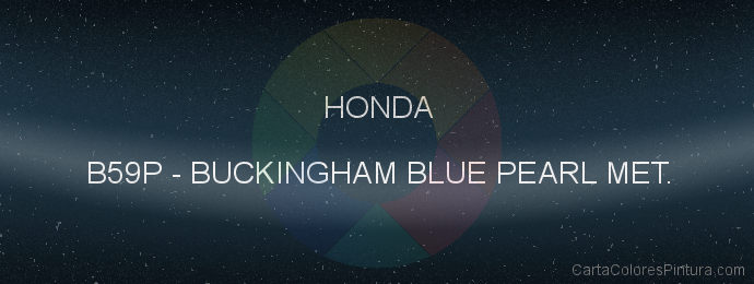 Pintura Honda B59P Buckingham Blue Pearl Met.